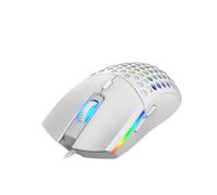 VBESTLIFE Ratón con Cable, Diseño Hueco, Ratón Ergonómico Retroiluminado RGB de 6400DPI para Juegos con 6 Botones Programables para Ordenador Portátil de Escritorio (S500 Negro)