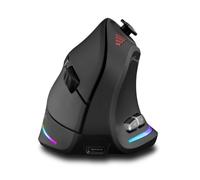 VBESTLIFE Ratón Ergonómico Vertical, Ratón Inalámbrico para Juegos de 24000 dpi de 3 Modos (Black)