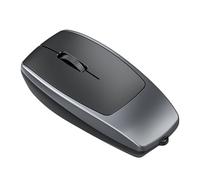 VBESTLIFE Ratón Inalámbrico Bluetooth 2 en 1 y Lector de Tarjetas de Memoria, Ratón de Viaje Portátil Compacto de 1600 dpi con Soporte para Tarjeta de 2 TB, para PC, Portátil, Tableta,