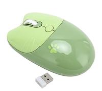 VBESTLIFE Ratón Inalámbrico, BT 5,1 y 2,4 GHz, Modo Dual, Silencioso, Ergonómico, 3 dpi Ajustables, con Modo de Suspensión Automática, para PC, Portátil y Tableta (Green)