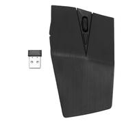 VBESTLIFE Ratón Inalámbrico Plegable, 2,4 GHz para Ordenador PC con Receptor USB para Ordenador Portátil, 6 Teclas, 800/1200 dpi, Slient (Black)