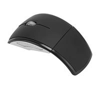 VBESTLIFE Ratón Inalámbrico Plegable, Ratón de Viaje de 2,4G con Receptor USB, Ratón Inalámbrico de Oficina de 1600 dpi para Escritorio, Portátil, PC Portátil (Negro)