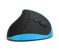 VBESTLIFE Ratón óptico Inalámbrico, Ratón Vertical Portátil, Conveniente, Conveniente para la Oficina, Juegos, Computadora, Hogar (Cielo Azul)