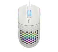 VBESTLIFE Ratón para Juegos por Cable S500 con RGB, Carcasa de Panal, Ratón con Cable de 6400 dpi con 6 Botones Programables, para Ordenador Portátil de Escritorio (S500 Negro)