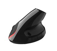 VBESTLIFE Ratón Vertical Inalámbrico 2.4G, Ratón Recargable Negro, for Oficina y Hogar