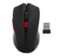 VBESTLIFE Ratones para Juegos Ratón inalámbrico para computadora Ligero 2.4G Accesorio 6 Teclas Negro para computadora portátil Oficina de Negocios