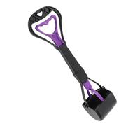 VBESTLIFE Recogedor de Excrementos para Perros, Recogedor de Excrementos de Largo con Abrazadera de Boca Grande, Herramienta de Recogida de Plástico sin Curvas para Jardín, Patio Trasero, Limpieza