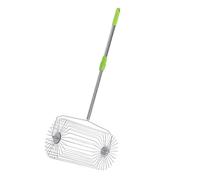 VBESTLIFE Recolector de Pelotas de Tenis, Recogedor de Rodillos de Acero Inoxidable con Mango Telescópico, Herramienta de Jardín Portátil para Canchas de Tenis, Recolección de Frutas (L)