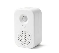 VBESTLIFE Recordatorio de Voz Activado por Sensor de Movimiento PIR, Timbre Pequeño con Detección de Ancho de 120° con Voz de Bienvenida en Inglés y Grabación Personalizada, para Tienda