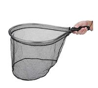VBESTLIFE Red de Aterrizaje para Pesca con Mosca, Aro de Aluminio con Cómodo, Apto para Peces para Captura y Liberación, Plegable Compacto para Trucha, Lubina, Equipo de Agua Dulce y Salada