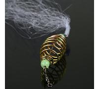 VBESTLIFE Red de Pesca de Primavera, Cobre Portátil Duradero con Cuentas Luminosas para Pesca de Bajío, Malla de Nailon, Juego de 4 Uds. (7 Mallas)