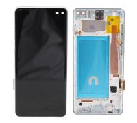 VBESTLIFE Reemplazo de la Pantalla para S10 Plus SM-G975F/DS SM-G975U G975W G975A, Teléfono Muestra Táctil Digitizer LCD con Marco, 6.4 Pulgadas (Silver)
