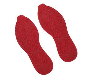 VBESTLIFE Reemplazo de Suela de Zapato de Goma Antideslizante Suela Completa Silenciosa de Larga Duración Adecuada para Todos los Tamaños 1 par para Reparación de Calzado 12.68x4.53in (rojo grande)