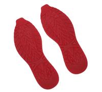 VBESTLIFE Reemplazo de Suela de Zapato de Goma Resistente Al Desgaste Antideslizante para Reparación de Calzado 1 par de Suela Completa Silenciosa Completa para Suelas Deportivas 12.68x4.53in (rojo