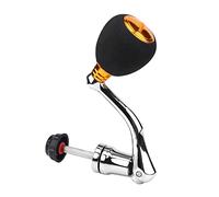 VBESTLIFE Reemplazo del del Carrete de Pesca, Perillas Eléctricas con Agarre de Brazo Basculante de Metal para Abu 6500, Perilla Antideslizante EVA Comfort, Kit de Reparación de Carrete Plateado