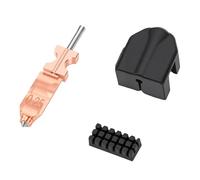 VBESTLIFE Reemplazo Hotend de 0,25 Mm, Kit Extrusor de Cabezal de Impresión Totalmente Metálico con Limpiador de Boquilla de Calcetín de Silicona para Impresora 3D AD5X