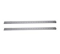 VBESTLIFE Regla de Acero Localizador de Marcado de Carpintería 2 Piezas Escala de Doble Cara 50 Cm Cinta Métrica Herramienta Resistente a la Oxidación Durable Carpintero Centímetro Oficina