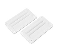 VBESTLIFE Rejilla de Ventilación para RV, Rejilla de Ventilación de Repuesto para Remolque RV, 2 Rejillas de ABS con Esquina Redonda de Seguridad, Cubierta de Salida de Entrada de Aire para Barco,