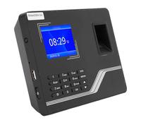 VBESTLIFE Relojes de Tiempo para Empleados de Pequeñas Empresas F20H, sin Tarifas Mensuales, No Se Requiere Software, Máquina de Entrada y Salida Biométrica de Huellas Dactilares (Enchufe de la UE)