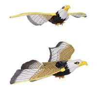 VBESTLIFE Repelente de Pájaros Luminoso, águila Colgante, Señuelo de Halcón con Sonido y Ojos Brillantes, Control de Plagas Activado por Movimiento para Jardín, árboles Frutales, Disuasivo para (C.A)