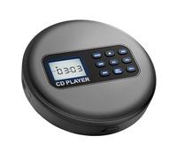 VBESTLIFE Reproductor de CD Portátil con Bluetooth, Batería Recargable y Altavoces Dobles, Protección Antideslizamiento para Uso Doméstico y en el Automóvil, Reproduce CD CD R MP3