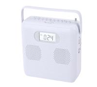 VBESTLIFE Reproductor de CD Portátil, Reproductor de Música CD MP3 Bluetooth de Escritorio con Altavoces HiFi y Radio FM, para Viajes en Casa Al Aire Libre