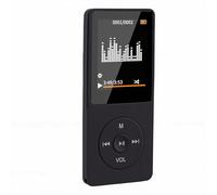 VBESTLIFE Reproductor de MP3, Reproductor de Música HiFi con Pantalla LCD de 1,8 Pulgadas con BT 5.3, FM, Grabación, Lector de Libros Electrónicos, Admite Tarjeta de 128 GB, para Deportes, (Black)
