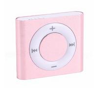 VBESTLIFE Reproductor de MP3, Reproductor de Música Portátil con Altavoz HiFi Integrado y Sonido Envolvente 3D, Cuerpo de Aleación de Aluminio, para Estudiantes y Niños (Oro Rosa)