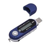 VBESTLIFE Reproductor de MP3 USB, 2.0 Compatible con Formatos MP3 WMA con Pantalla LCD, Reproductor de Música Portátil con Pilas AA para Deportes y Viajes Al Aire Libre (Blue)