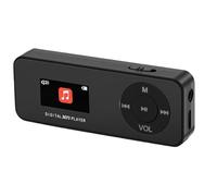 VBESTLIFE Reproductor MP3 Bluetooth 5.1, Reproductor de Música HiFi con Radio FM, Grabación de Voz, Libro Electrónico, para Estudiantes, Deportes, Viajes (Black)