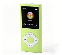 VBESTLIFE Reproductor MP3, Pantalla LCD de 1,8 Pulgadas Bluetooth 5.3 Reproductor de Música HiFi sin Pérdidas con Lector de Libros Electrónicos FM Grabadora de Voz, para Deportes, Correr, (Green)