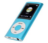 VBESTLIFE Reproductor MP3 Portátil, Reproductor de Música sin Pérdidas con Pantalla LCD de 1,8 Pulgadas, Cuerpo de Aleación de Aluminio, Reproducción de 8 Horas, Compatible con MP3 WMA (Blue)