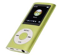 VBESTLIFE Reproductor MP3 Portátil, Reproductor de Música sin Pérdidas con Pantalla LCD de 1,8 Pulgadas, Cuerpo de Aleación de Aluminio, Reproducción de 8 Horas, Compatible con MP3 WMA (Green)