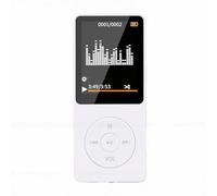 VBESTLIFE Reproductor MP3, Reproductor de Música HiFi Portátil con Pantalla LCD de 1,8 Pulgadas para Deportes, Soporte BT 5.3, Libro Electrónico, Almacenamiento de Tarjeta de Memoria (White)