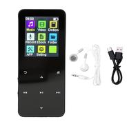 VBESTLIFE Reproductor MP3, Reproductor de Música Portátil con Pantalla Táctil Bluetooth de 1,8 Pulgadas con Reducción de Ruido, Duración de la Batería de 8 Horas para Reproducción de (Black)