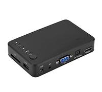 Vbestlife Reproductor Multimedia Media Player Media Player HD TV Digital 100Mbps Admite Decodificación H.264/WMV9 / VC - 1/RM/RMVB a 1080P Admite USB Drive/Disco Duro Móvil 2.5T/Tarjeta SD(Negro)