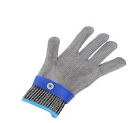 VBESTLIFE Resistentes a Cortes, a Prueba de Puñaladas de Carnicero con Malla de Alambre de Acero Inoxidable, de Corte de Seguridad para Preparación de Carne en la Cocina, Protección de Nivel 5,