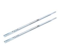 VBESTLIFE Riel Deslizante de Bolas de Acero para Cajones de Laboratorio, Gabinetes Decorativos, 2 Piezas/juego, 44,1 Lb, 100% Nuevo, 1 Mm