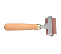 VBESTLIFE Rodillo de Goma Brayer, Rodillo de Impresión Suave y Flexible para Estampar Bloque de Tinta y Superficie Tallada, Paquete de 3 5,9/3,9/1, Pulgadas, de Madera Antideslizante, Manualidades