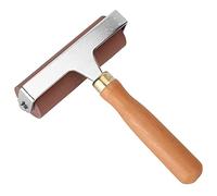 VBESTLIFE Rodillo de Goma Brayer, Rodillo de Impresión Suave y Flexible para Estampar Bloque de Tinta y Superficie Tallada, Paquete de 3 5,9/3,9/1, Pulgadas, de Madera Antideslizante, Manualidades