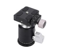 VBESTLIFE Rótula de Bola de Trípode de Metal de 30 Mm, Panorámica Giratoria de 360° con Soportes Roscados Duales de 3/8 pulg. y 1/4 pulg. para Videocámara con Cámara monopié