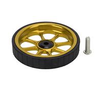 VBESTLIFE Rueda F¨¢CIL de Bicicleta Plegable, Rueda F¨¢CIL de Cojinete Ampliado de Aleaci¨®n de Aluminio de 82 Mm de Di¨¢Metro para Bicicleta Plegable Brompton 3sixty(Oro)