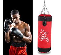 VBESTLIFE Saco de Boxeo, Saco de Vacío con Tela Oxford Resistente, de Entrenamiento de Boxeo para Kickboxing Karate MMA, Relleno con o Trapo para Peso Personalizado, Colgar en la Pared con Cadena de