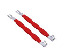 VBESTLIFE Separador de Conector de Terminal Eléctrico Automotriz Universal Práctico Removedor de Cabezal Doble para Diversos Escenarios de Mantenimiento Automotriz Material de Larga Duración Rojo