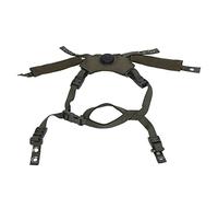 VBESTLIFE Sistema de Suspensión de Esfera de Casco Correa de Barbilla con Perilla Ajustable, Accesorios de Casco Ajustable de Nailon para Casco Fast Mich Wendy (Verde)