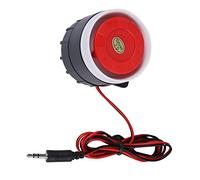 VBESTLIFE Sonido de Sirena con Cable 120dB DC 12V Mini Bocina con Cable Rojo Sirena de Alarma con Sonido Sirena de Advertencia para Seguridad en el Hogar