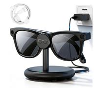 VBESTLIFE Soporte de Carga para Gafas Meta Smart, Base de Carga Portátil para Meta XY 2140, para Headliner RW4009 RW4009F, con Cable USB C de 3,3 Pies (Black)