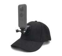 VBESTLIFE Soporte de Gorra de Béisbol para Cámara de Acción para 360 One X X2 X3 X4, con Soporte de Plástico Resistente, Sombrero de Filmación Manos Libres para Deportes Al Aire Libre (Black)