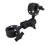 VBESTLIFE Soporte de Montaje de Doble Abrazadera, Brazo Articulado de Cabezal de Bolas Ajustable de 360 ° con Almohadillas de Goma sin Deslizamiento, para el Soporte de Luz de la Cámara