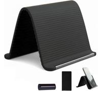 VBESTLIFE Soporte de Silicona para Teléfono, Antideslizante, Flexible (Black)
